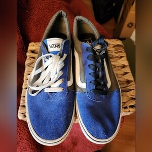 Vans Blue Suede Sneakers Size 7